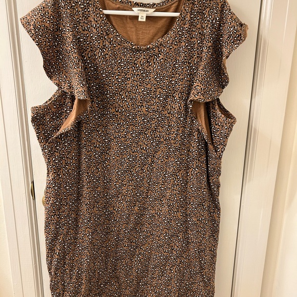 Goodthreads Brown Patterned Mini Dress - Picture 1 of 2